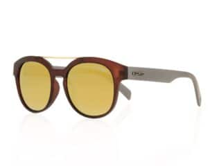 Okulary przeciwsłoneczne OPC FASHION TOKYO Matt Transparent Brown- Gray/ Gold REVO