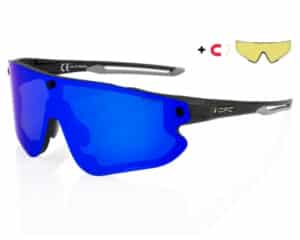 Okulary przeciwsłoneczne OPC All Round MORPHO Matt Black/ Blue REVO/ Yellow Set