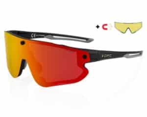 Okulary przeciwsłoneczne OPC All Round MORPHO Matt Black/ Red REVO/ Yellow Set