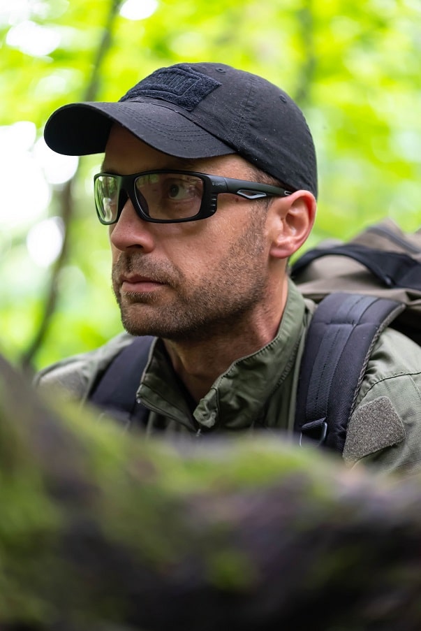 okulary ochronne opc everest matt black clear