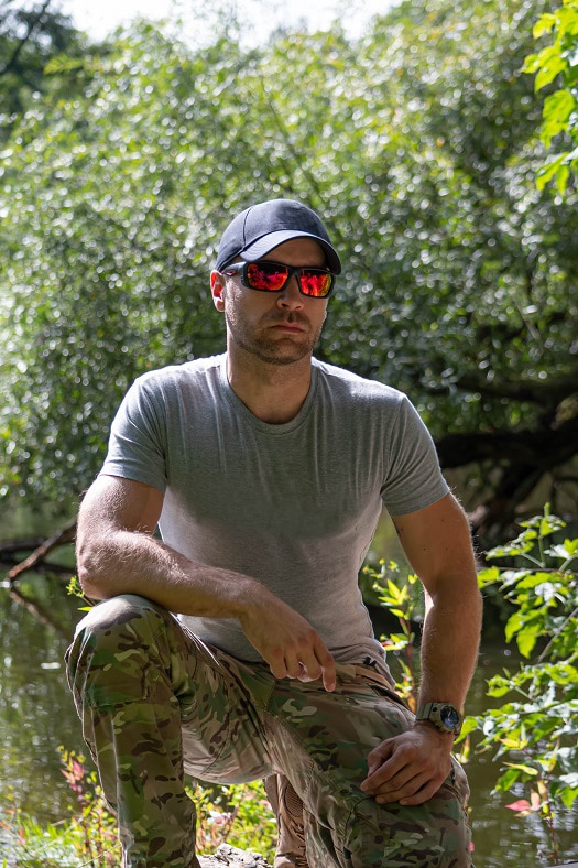 okulary sportowe opc everest matt black red revo2