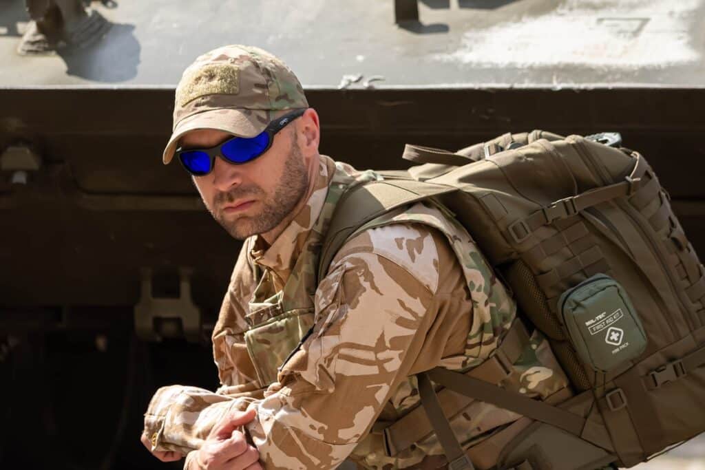 opc military marines matt black blue revo